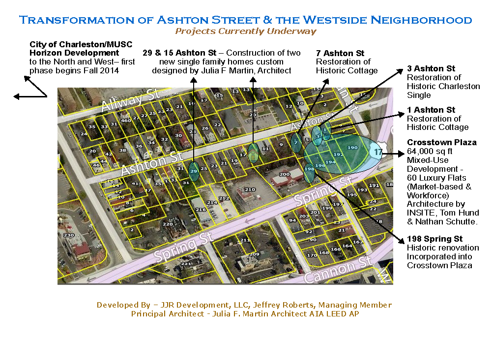 Ashton Street Map, charleston, dunes properties