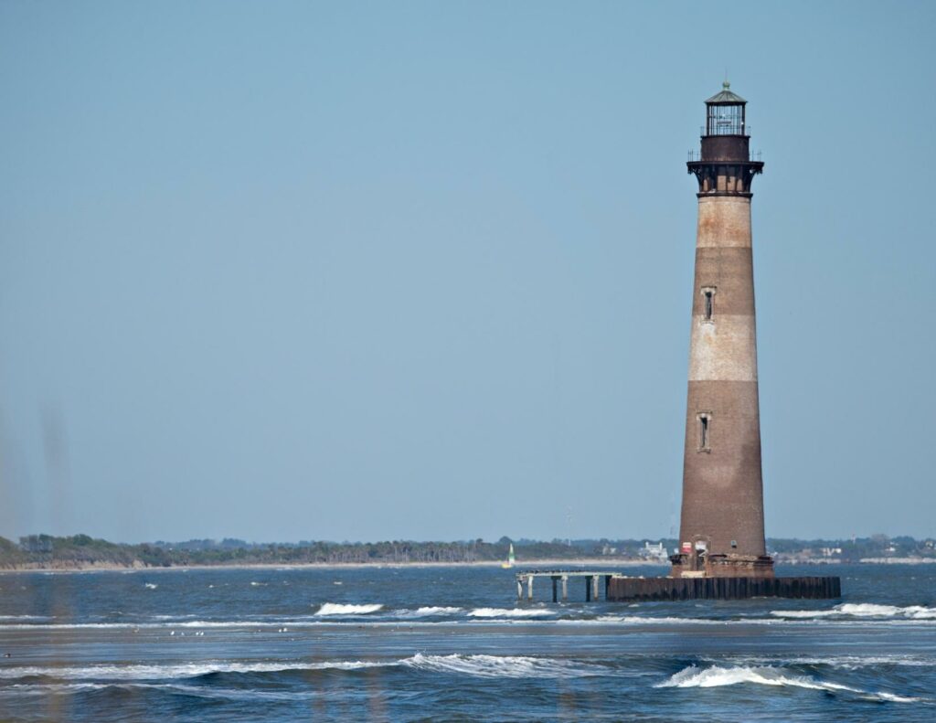 The Morris Island Lighthouse is one of the hidden gems in Charleston