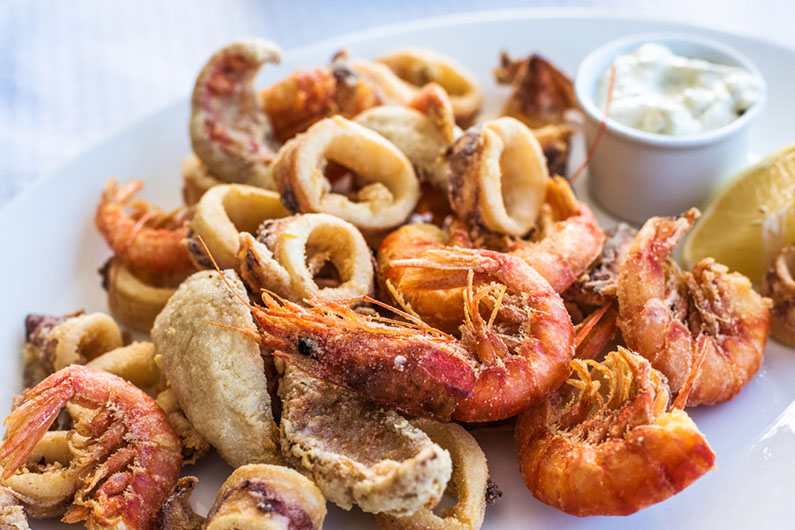 fried seafood platter